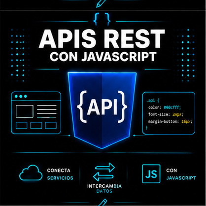 Logo del curso APIs REST con JavaScript